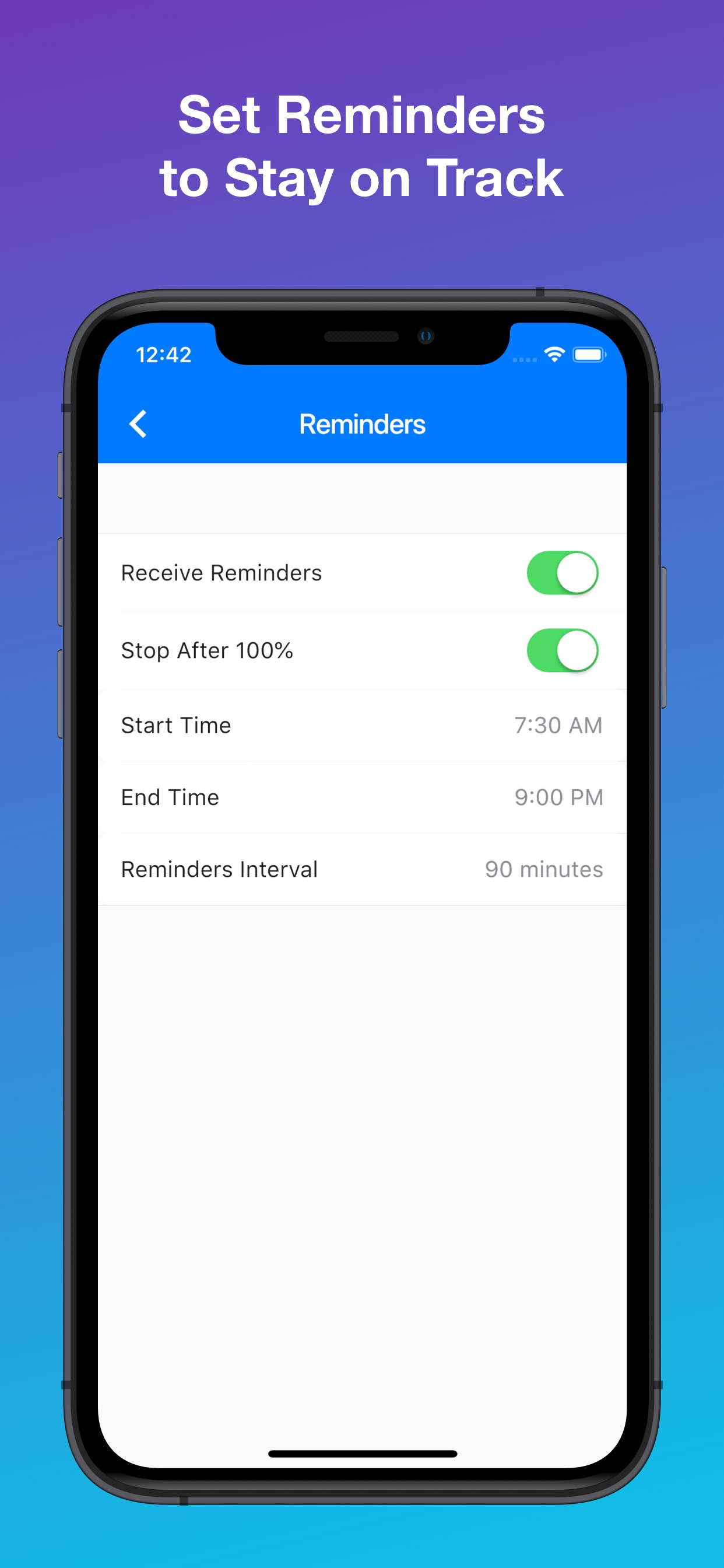 Water Reminder screenshot